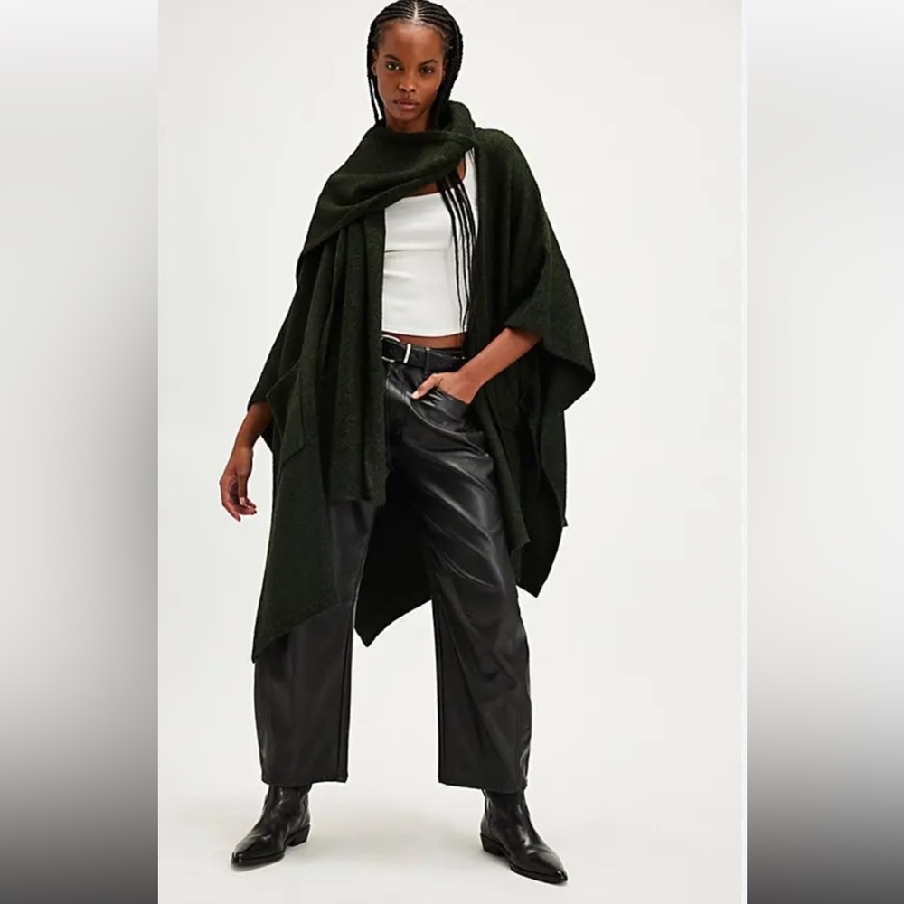 NWOT Free People Ellie scarf wrap cardigan kimono